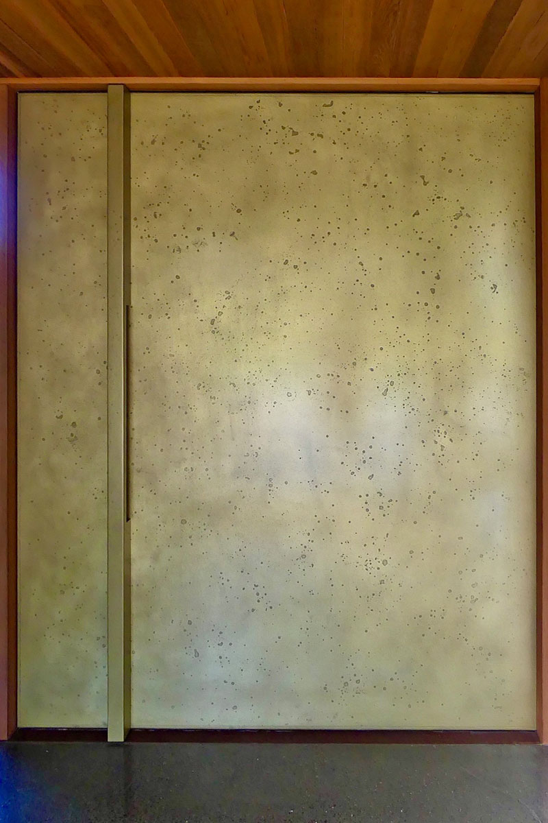 Brass Moonrock Front Door