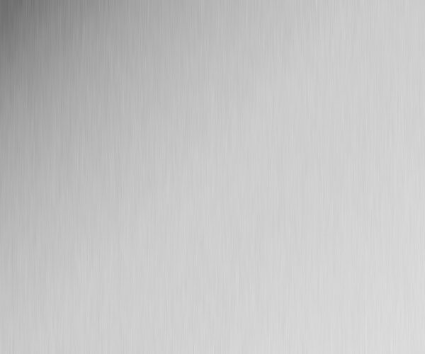#802 Satin Chrome with Laminate Backer - 3000 x 600mm